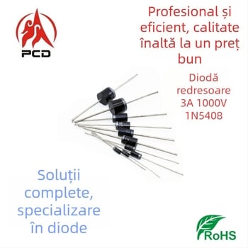 MIC 1N5408 diodă redresoare, înfășurată pe bandă, componente electronice, tensiune înaltă
