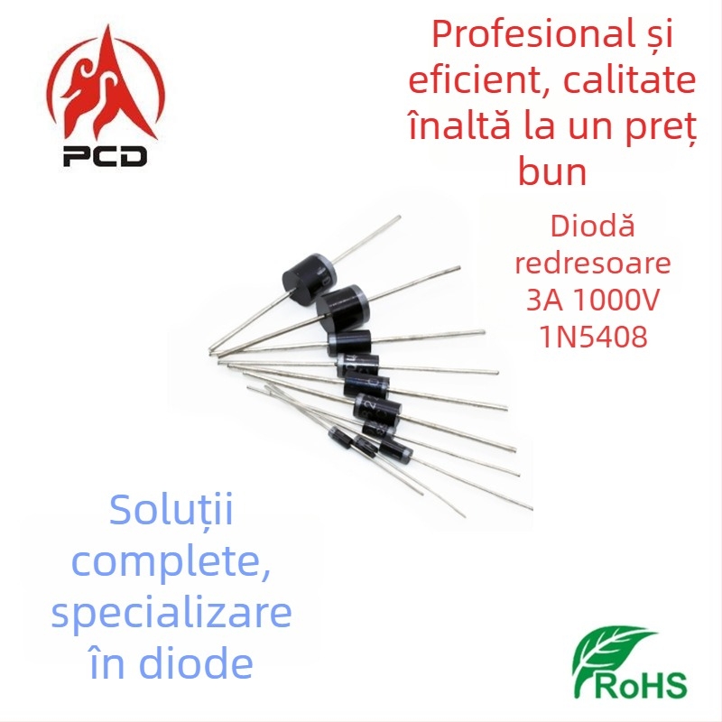 MIC 1N5408 diodă redresoare, înfășurată pe bandă, componente electronice, tensiune înaltă
