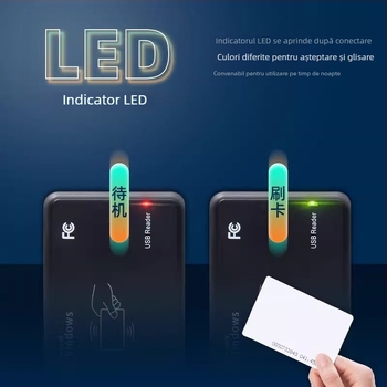 ICID Cititor de acces cu frecvență dublă, emițător USB de carduri pentru administrarea complexelor rezidențiale