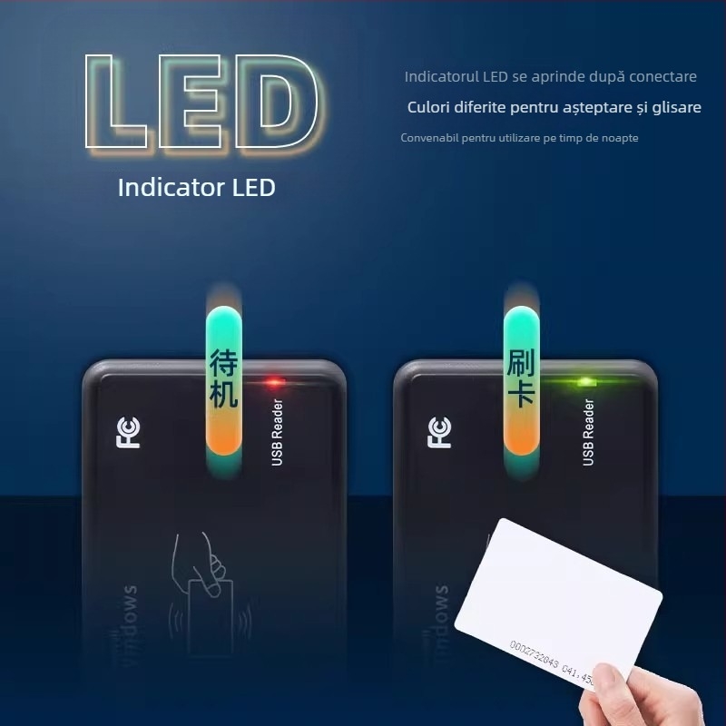 ICID Cititor de acces cu frecvență dublă, emițător USB de carduri pentru administrarea complexelor rezidențiale