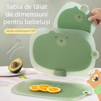 Tocător anti-derapant pentru uz casnic, rezistent la mucegai, mini tocător pentru fructe și hrana bebelușilor