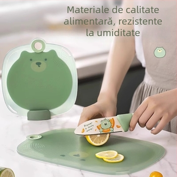 Tocător anti-derapant pentru uz casnic, rezistent la mucegai, mini tocător pentru fructe și hrana bebelușilor