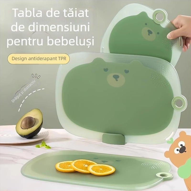Tocător anti-derapant pentru uz casnic, rezistent la mucegai, mini tocător pentru fructe și hrana bebelușilor