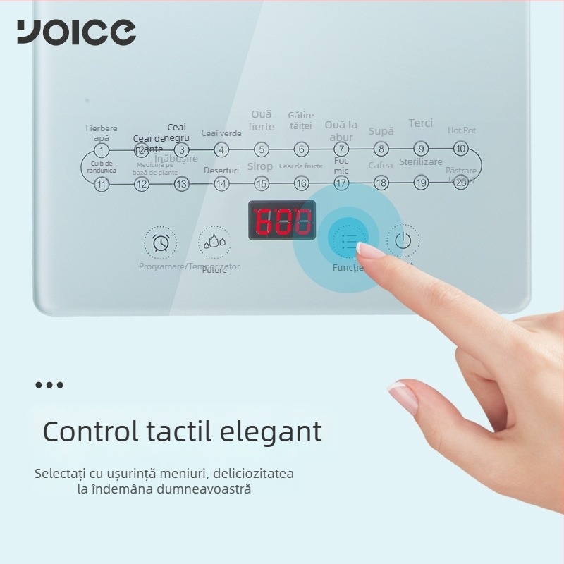 Ceainic din sticlă pentru sănătate, multifuncțional, cu funcție de fierbere și infuzare ceai, 1–1,5 L, model Y-YSH3