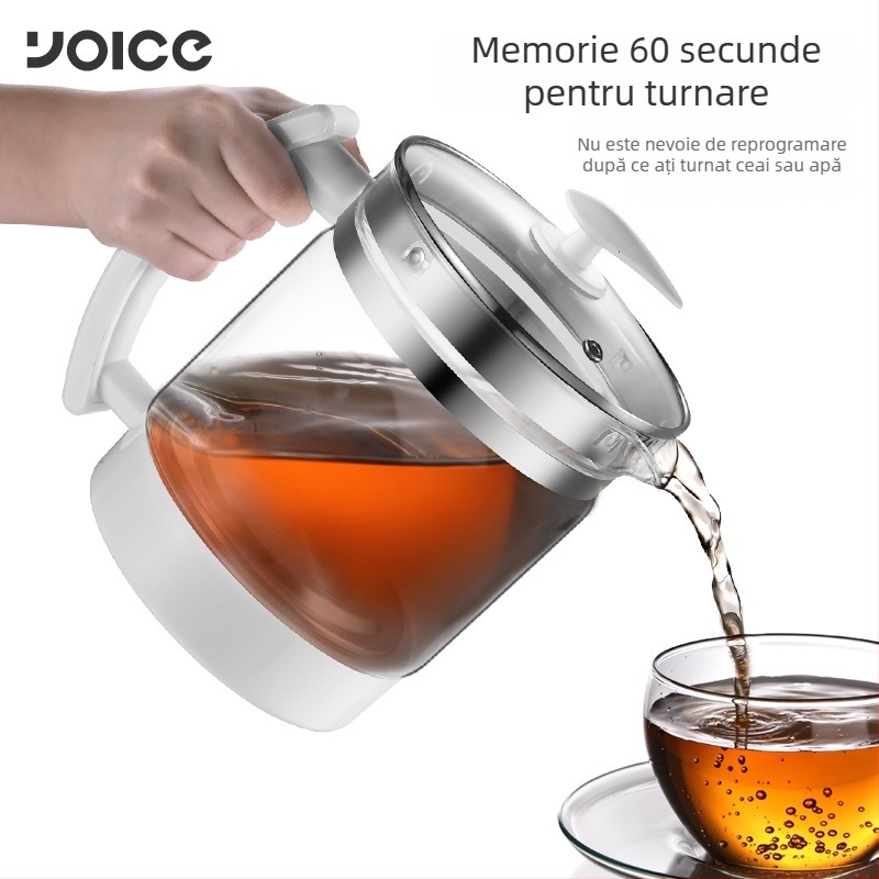 Ceainic din sticlă pentru sănătate, multifuncțional, cu funcție de fierbere și infuzare ceai, 1–1,5 L, model Y-YSH3