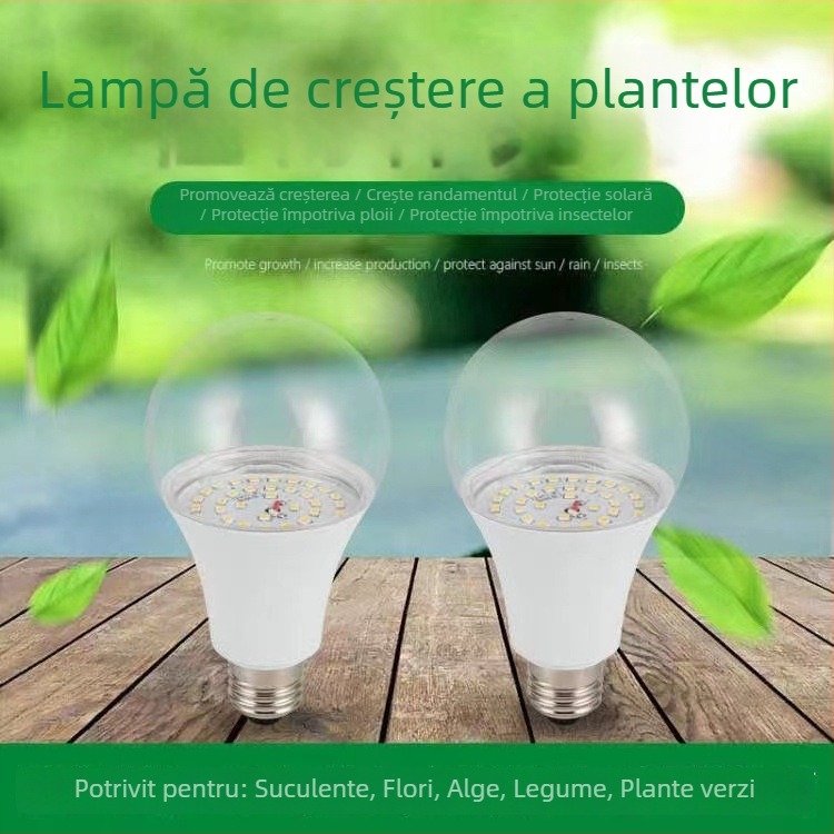 Lampa LED pentru creșterea plantelor, spectru complet, iluminare interioară pentru plante verzi și suculente