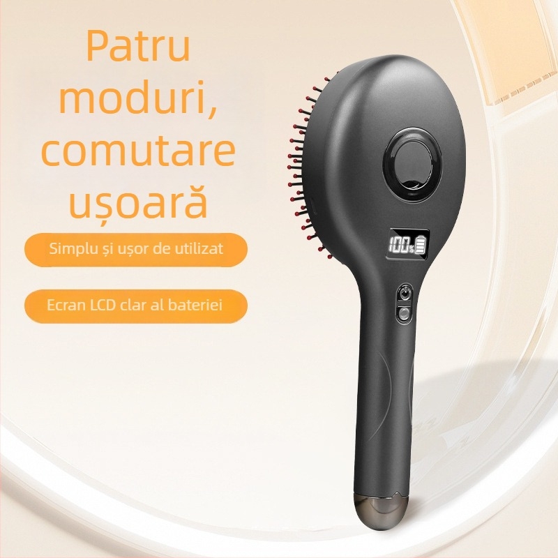 Pieptene electric pentru masaj de uz casnic, terapie cu lumină roșie pentru îngrijirea scalpului, căciulă pentru creșterea părului, spray de atomizare a uleiurilor esențiale și dispozitiv vibrațional pentru scalp