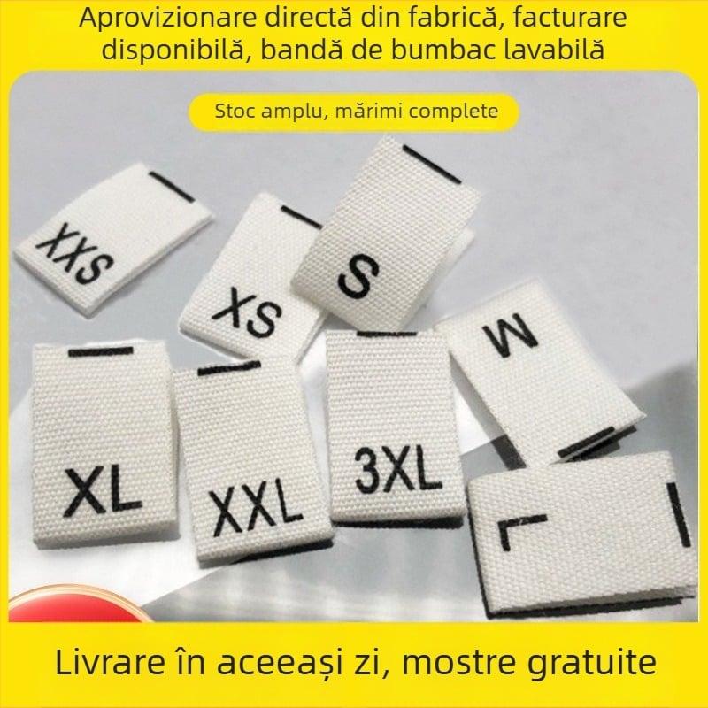 Îmbrăcăminte pentru copii din bumbac spălat, cu serigrafie, etichetă bej pentru îngrijire, mărimi în stoc
