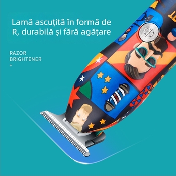 Lico aparat de tuns păr USB, reîncărcabil, cu lamă din oțel inoxidabil, cap detașabil lavabil