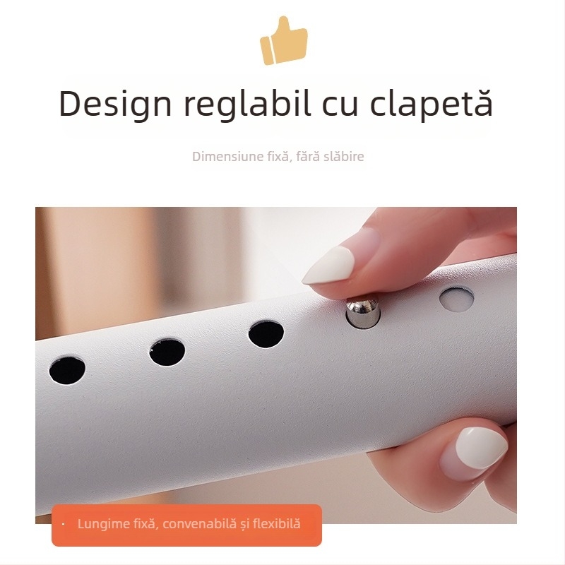 Bară pentru perdele, montaj fără găuri, suport vopsit îngroșat, bară telescopică romană pentru fereastră de tip bay, bară unică
