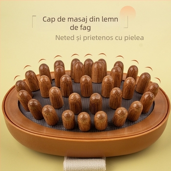 Masaj Meridian pentru corp cu cap sferic pentru gât și cap – perie de masaj pentru corp
