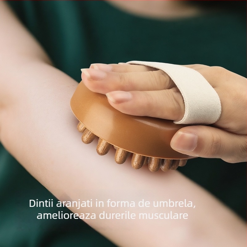 Masaj Meridian pentru corp cu cap sferic pentru gât și cap – perie de masaj pentru corp