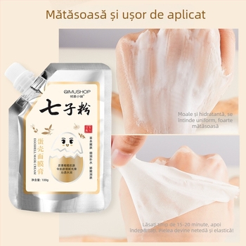 Admiration Shop Mască cu Pudră din Coajă de Ou cu Formulă pe Bază de Plante – Hidratantă, Luminantă, Mască Cremă-Gel
