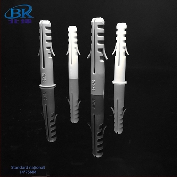 Țevi de expansiune din plastic și dopuri de expansiune din nailon cu șuruburi, dimensiuni 6×30, 8×40, 10×50, 12×60, 14×75.