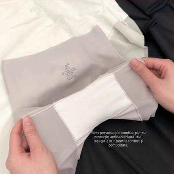 Șorturi de siguranță pentru femei, talie înaltă, două în unu: control al abdomenului și ridicare a șoldurilor, antibacteriale, leggings subțiri de vară din nailon