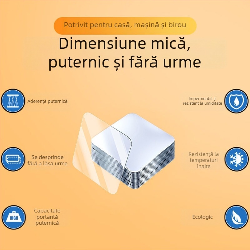 Bandă adezivă transparentă dublă față, cu nano-tehnologie, pentru ornamente puternice și multifuncționale, anti-derapare