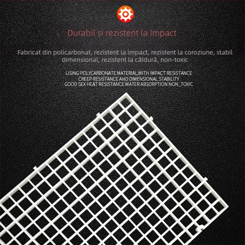 Panou de izolare inferior pentru acvariu cu pompă de filtrare din acrilic și separator din plasă plastică, detașabil