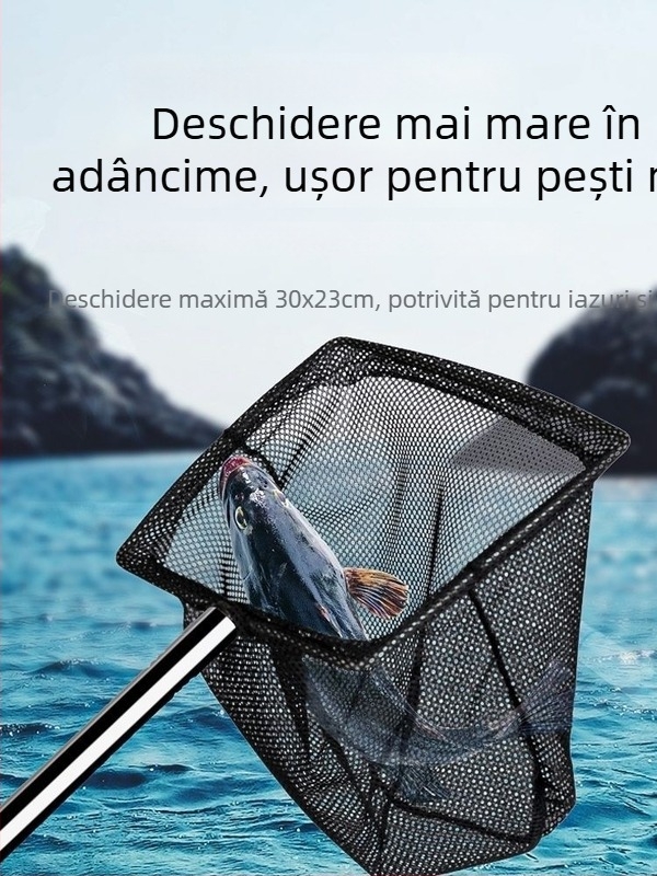 Plasă de acvariu retractabilă, de mână, pentru koi și pești ornamentali – PP