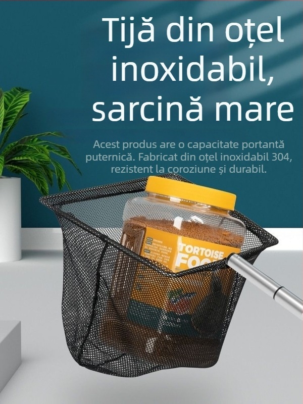 Plasă de acvariu retractabilă, de mână, pentru koi și pești ornamentali – PP
