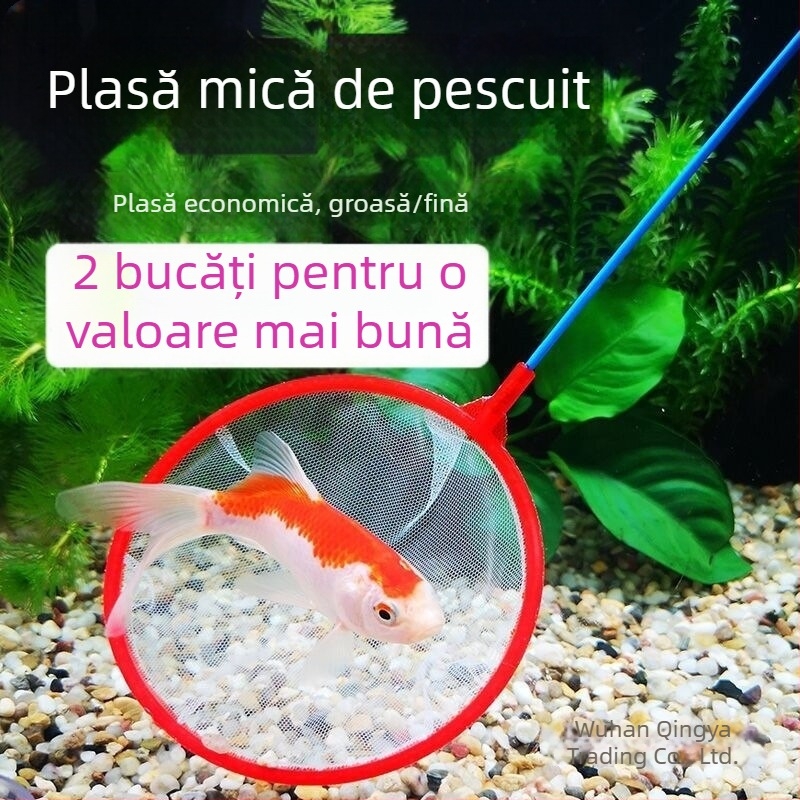 Plasă de acvariu pentru capturarea peștilor, rotundă și pătrată, pentru pești aurii și pești ornamentali