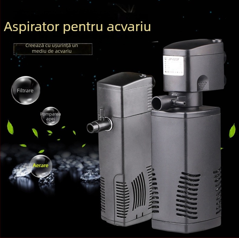 Sensen JP-022F Filtru încorporat trei în unu, pompă submersibilă pentru acvariu, filtrare și oxigenare