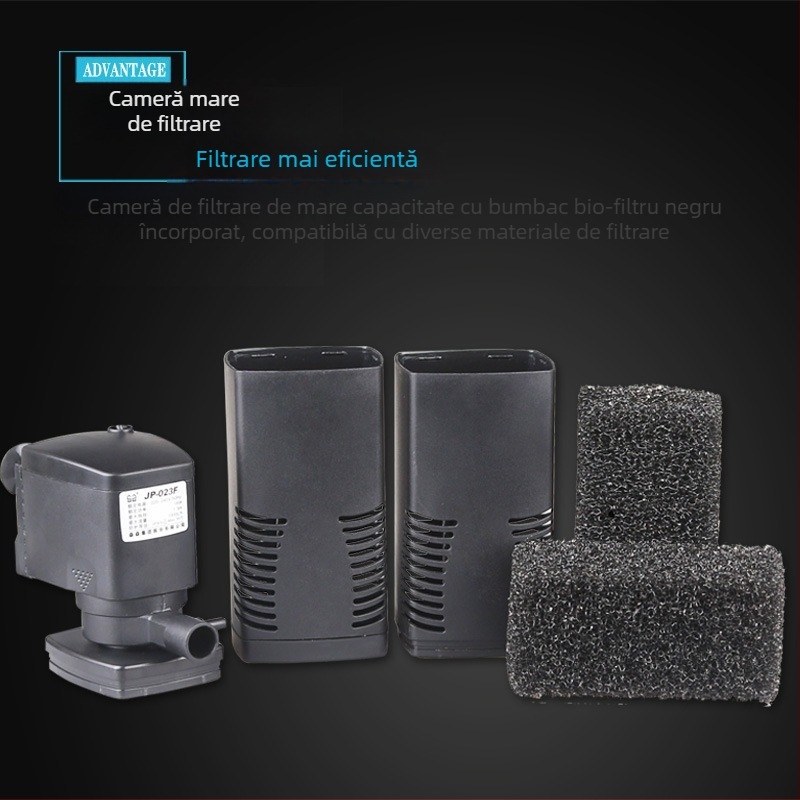 Sensen JP-022F Filtru încorporat trei în unu, pompă submersibilă pentru acvariu, filtrare și oxigenare