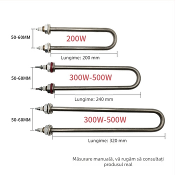 Tub de umidificare pentru incubator industrial, în formă de U, 200W–500W, accesorii pentru incubator