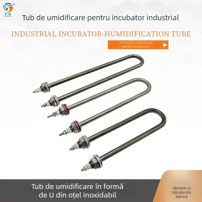 Tub de umidificare pentru incubator industrial, în formă de U, 200W–500W, accesorii pentru incubator