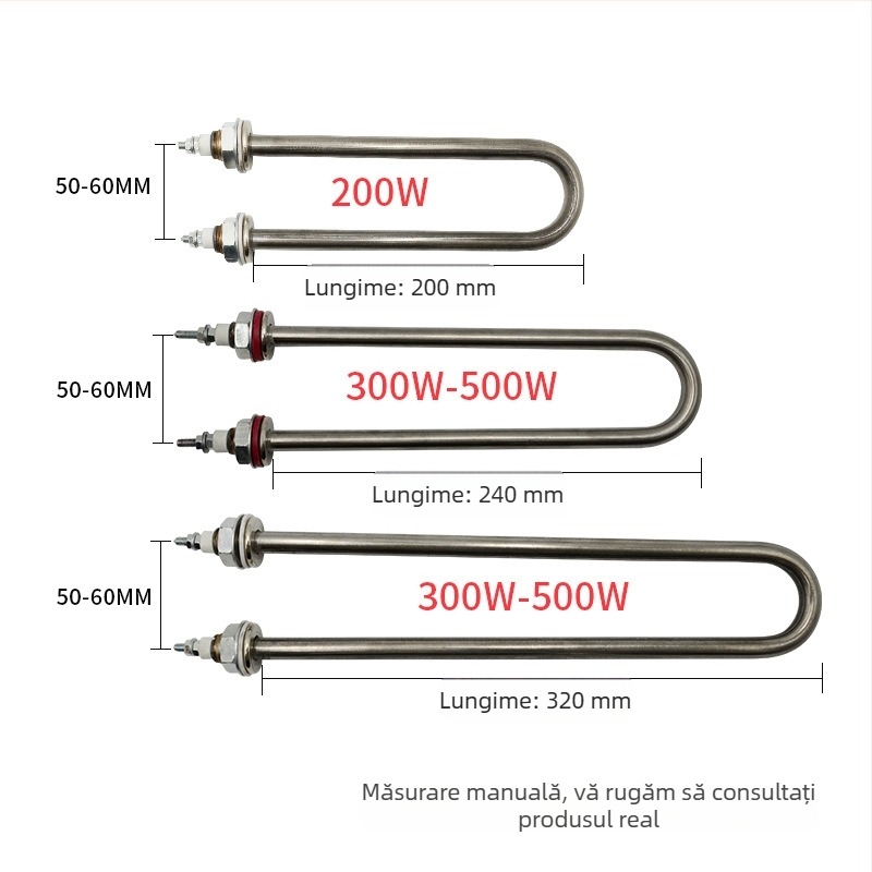 Tub de umidificare pentru incubator industrial, în formă de U, 200W–500W, accesorii pentru incubator