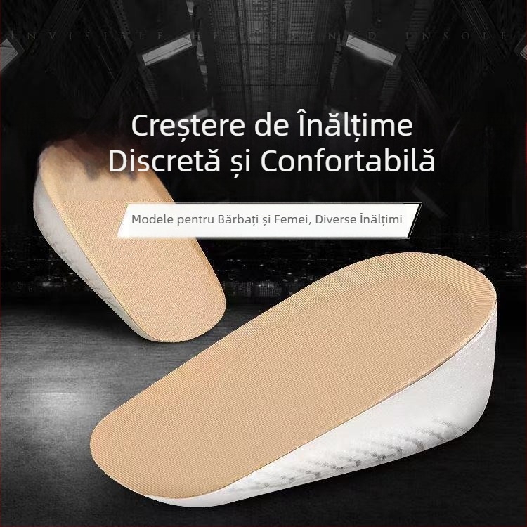 Talpă de creștere a înălțimii din silicon cu pernă pentru călcâi – semi-pod, antiuzură, amortizare