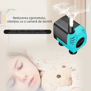 Pompă submersibilă pentru acvariu, filtru silențios pentru circulație și schimburi de apă mici