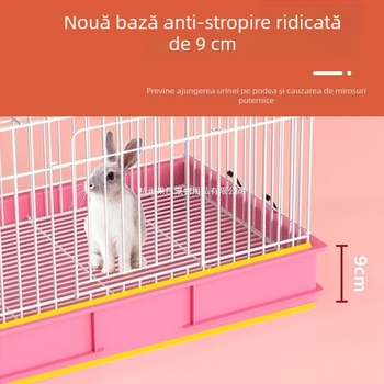 Cușcă mare pentru iepuri, rezistentă la stropire, cușcă de reproducere pentru iepuri și purcei de Guinea
