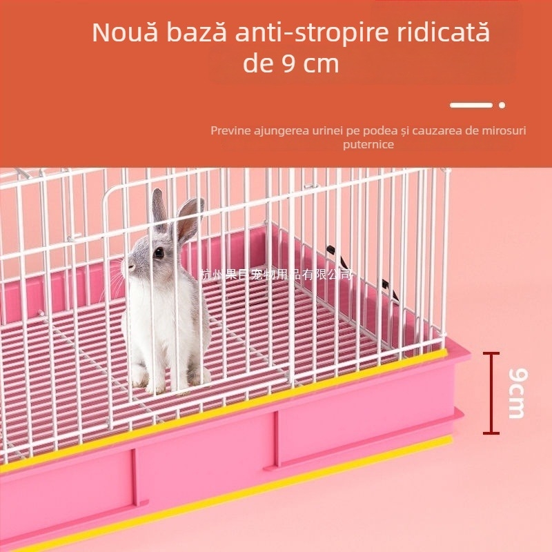 Cușcă mare pentru iepuri, rezistentă la stropire, cușcă de reproducere pentru iepuri și purcei de Guinea
