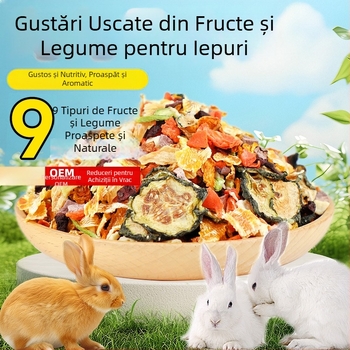 Gustări pentru iepuri, legume uscate, furaj uscat, fân uscat, fructe și legume uscate