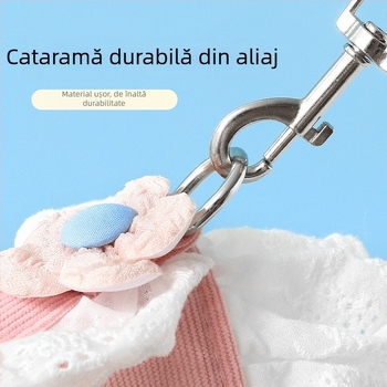 Set hamă și lesă pentru pisici cu model floral, haine pentru pisici și câini, accesorii pentru plimbări cu puiuți