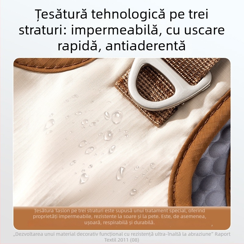 Hamă cu lesă pentru pisici și cățeluși, ușor, versatil, anti-evadare, Taslan cu trei protecții