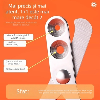 Foarfe de unghii pentru pisici, câini și iepuri — instrument sigur pentru tunderea unghiilor