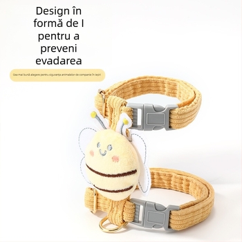 În stoc: ham pentru pisici și lesă, design vestă de siguranță, reglabil, în formă de I