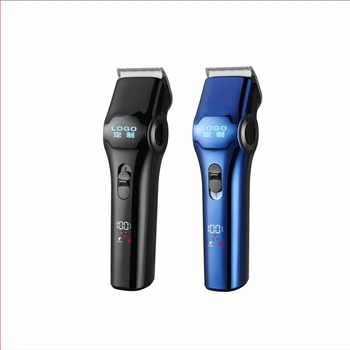 Clipper profesionist pentru păr cu lamă din oțel inoxidabil, trimmer electric pentru bărbați, cliper puternic cu afișaj digital, motor fără perii