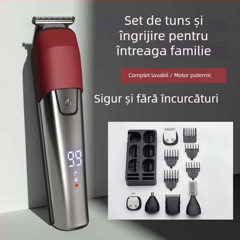 Mașină de tuns electrică 6 în 1 pentru bărbați – unelte de îngrijire personală