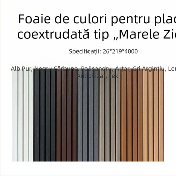 Panouri de perete WPC din lemn-plastic pentru curte, plăci verticale pentru exterior