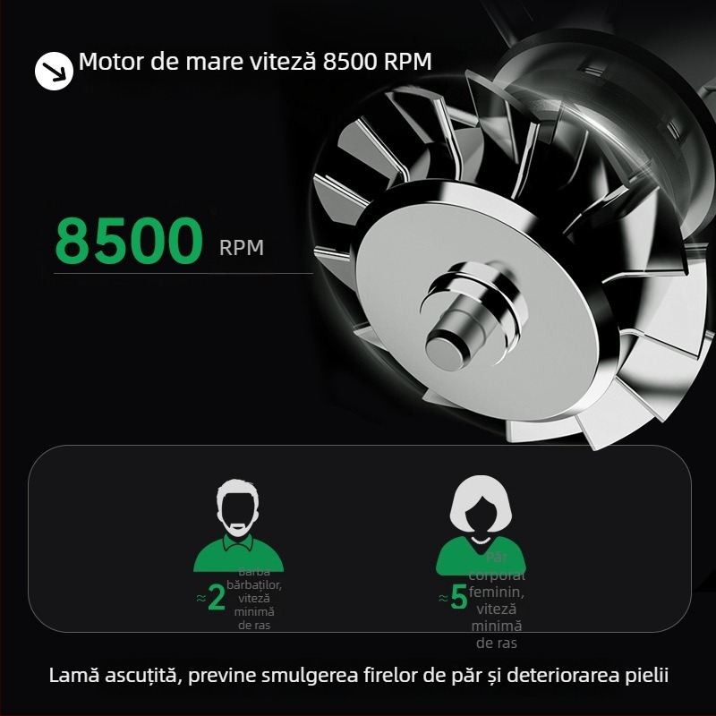 Noul aparat electric de îndepărtat părul de pe corp pentru femei, trimmer portabil multifuncțional pentru subraț și păr pe picioare