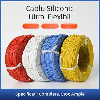 8 AWG Sârmă din cupru tinat, silicoane extra moi, rezistentă la temperaturi înalte, cablu pentru stocarea energiei în baterii