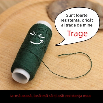 Fire de cusut pentru denim, poliester colorat, bobină mică, fir gros pentru cusut DIY