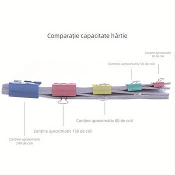 Clip metalic mare pentru documente, cărți și foi de teste – accesorii birou și rechizite școlare