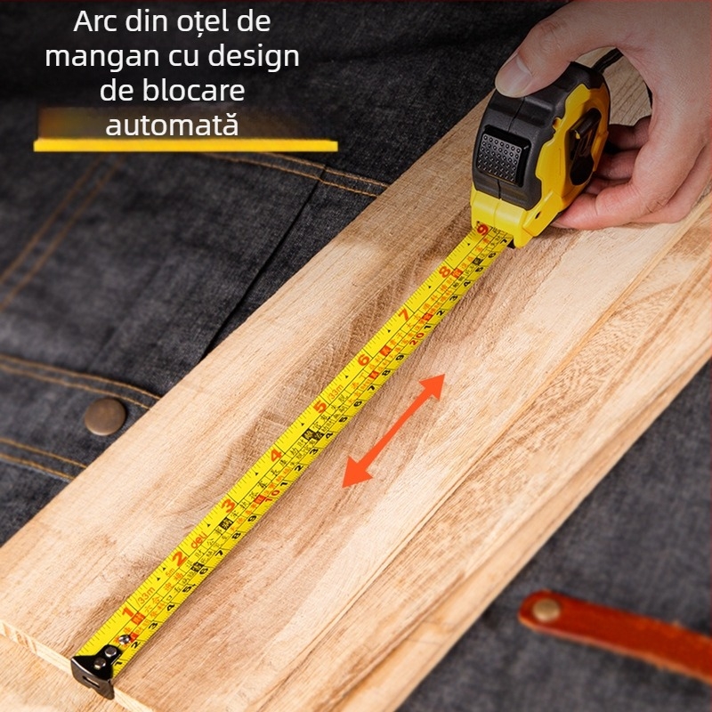 Deli DL2705 bandă de măsurat din plastic – precizie înaltă, 5 m și 7,5 m