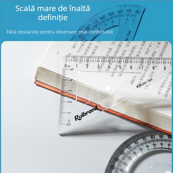 Riglă de centimetri din plastic, scară milimetrică clară – durabilă, ușor de citit, potrivită pentru școală