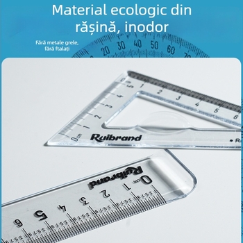 Riglă de centimetri din plastic, scară milimetrică clară – durabilă, ușor de citit, potrivită pentru școală