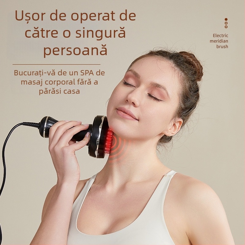 Perie electrică a meridianelor cu cinci elemente pentru uz casnic – masaj pentru întregul corp