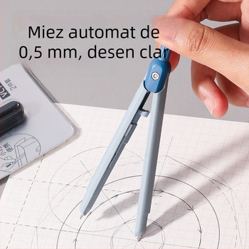 VC10 compas metalic, în stil penă, pentru elevi – învățarea matematicii și geometriei, compas de desen profesional cu miez de grafit